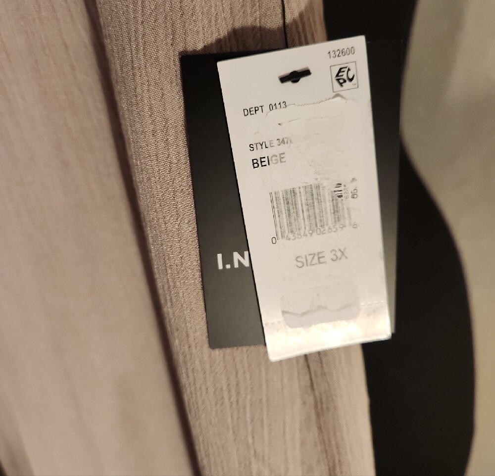 I.N. Studio Women’s Taupe Boho Skirt Size 3X NWT - Picture 4 of 7